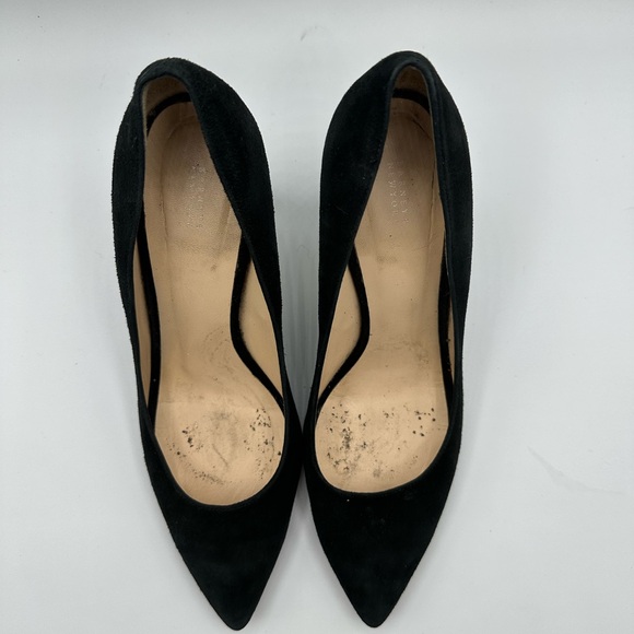 Barney’s New York Classic Black Suede Leather Heel Pumps - Picture 14 of 15